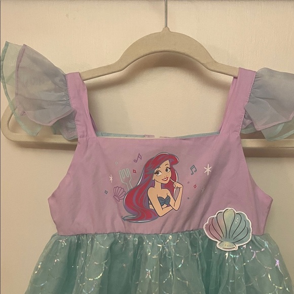 Disney Ariel Kids Costume Dress - Purple and Aqua child’s size Small 6/7 - Picture 2 of 9